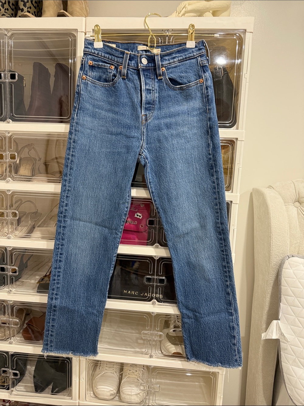 Levi's Mid-Blue Straight-Leg Jeans